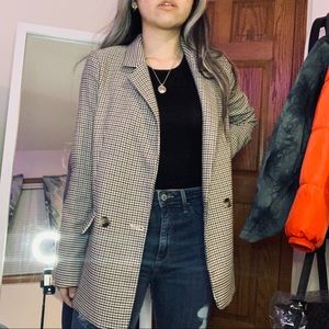 SOLD H&M Plaid Vintage Blazer Coat